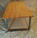Butcher Block Coffee Table With Steel Legs 1 small