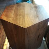 Hexagon Walnut Modern Geometric Table 5 small
