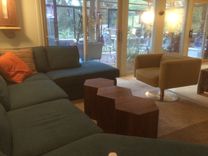 Hexagon Walnut Modern Geometric Table 2 small