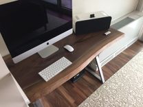 Live Edge Walnut Table With Steel Base 6 small