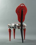 Spanish Guitar Tranistional Upholstered Occasional Chairs 2 small