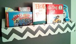 24 Inch Chevron Bookshelf 1 small