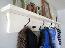 Entryway Coat Rack / Shelf. 1 small