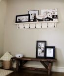 Entryway Coat Rack / Shelf. 2 small