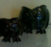 Beautiful Ceramic Owls Bowls 2 small