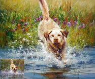 Made To Order Pet Painting! Your Photos Can Become Oil Or Watercolor Portraits 4 small
