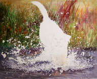 Custom Pet Portrait. Personalized Painting Great For Gifts And Presents. Dogs, Cats, Birds 4 small