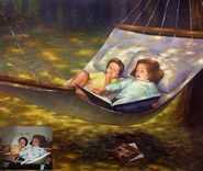 Custom Baby Portrait! Watercolor And Oil Portraits, 100% Hand-Painted. Personalize The Painting! 3 small
