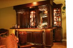 Custom Mahogany Pub Style Bar 2 small