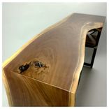 Live Edge Waterfall Desk Modern Industrial Steel Wood 6 small