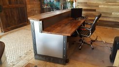 Modern Metal Industrial Reception Desk 2 small
