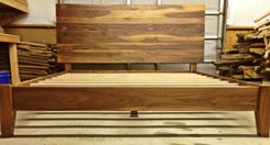 Walnut King Size Bed 4 small