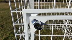 Custom Welded Wire Dog Crate With Powder Coat Finish 2 small