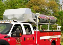 Custom Vehicle Fabrication: Aluminum Boat Rack 4 small