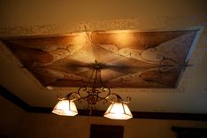 Custom Cieling Design Based On Clients Fabrics And Light Fixture 2 small