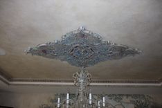Dining Room Finishes, Murals Ceiling Crown And Molding Details 2 small
