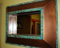 Copper Mirror Shelf Frame With Mirror 1 small