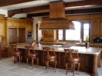 Custom Copper Island Kitchen Hood 1 small