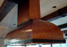 Custom Copper Island Kitchen Hood 2 small