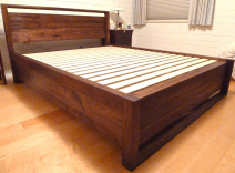 Walnut Queen Storage Bed 1 small