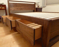 Walnut Queen Storage Bed 2 small