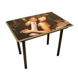 Custom End Table+Wall Art 2 small