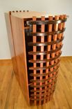 Stereo Cabinet Featuring Bent African Ribbon Sapele 5 small