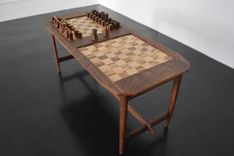 Coffee Table Featuring A Double Chess Board 1 small