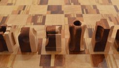Coffee Table Featuring A Double Chess Board 6 small