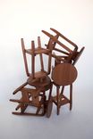 Handmade Hardwood Bar Stools 2 small