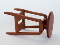 Handmade Hardwood Bar Stools 3 small