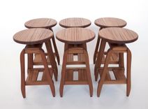Handmade Hardwood Bar Stools 4 small