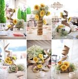 Spiral Wood Centerpieces 6 small