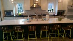 The Nantucket Stool With Back - Rough Sawn Oak 4 small