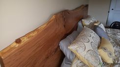Live-Edge White Oak Headboard With Built-In End Tables 6 small