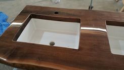 Live Edge Walnut Vanity 2 small
