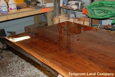 13' Long, Live Edge Walnut Bar Top 5 small