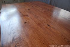 Live Edge Oak Dining Set - Table, Benches And End Table 2 small