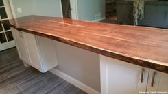 Custom 11 Foot Long Live Edge Walnut Bar Top 3 small