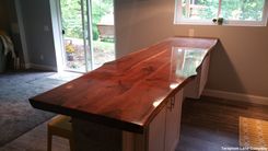 Custom 11 Foot Long Live Edge Walnut Bar Top 1 small
