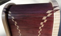 Tambour Topped Jewelry Box 4 small