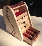 Tambour Topped Jewelry Box 5 small