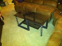 Metal Coffee Table Industrial Modern 1 small