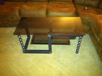 Metal Coffee Table Industrial Modern 2 small