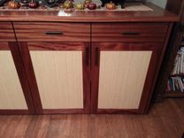 Grain Matched Sapele And Bamboo Credenza 2 small