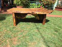 Monkey Pod Live Edge Bench (Salvaged) 6 small