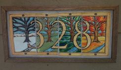 Custom House Numbers- Four Season Tree Tiles 1 small