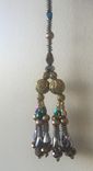 Multi Color Gold Beads Hanged With Silk Thread,Could Be Hanged In Thread. 3 small