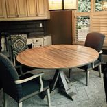 60" Round Oak Table 2 small