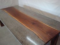 Live Edge Walnut And Concrete Conference Table 3 small